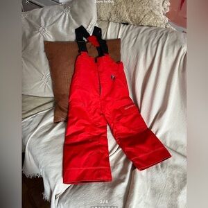 Obermeyer toddler red volt snow pants like new